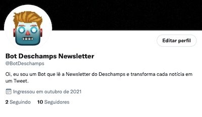 Bot Deschamps Newsletter
